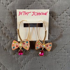 Betsey Johnson Bow Earrings NWT